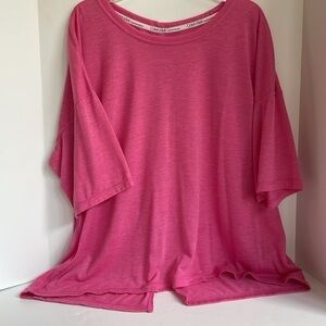 Calvin Klein performance scoopneck open back knit short sleeve top size large